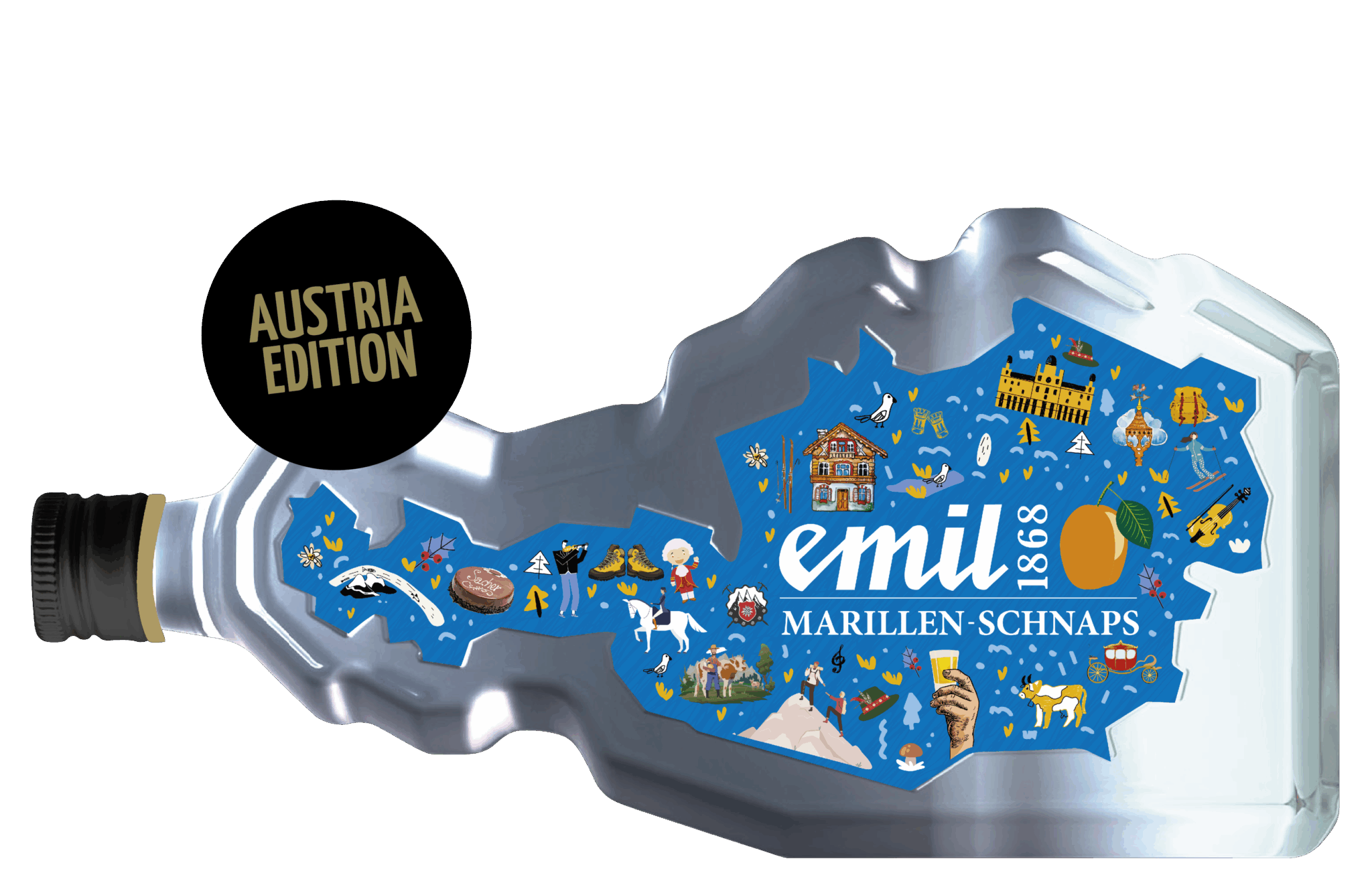 Marillen Schnaps 35%vol Sonderedition – limitierte Premiumabfüllung von emil 1868